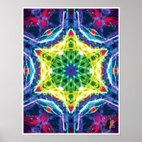 Joules Kinetic Collage Kaleidoscope Poster
