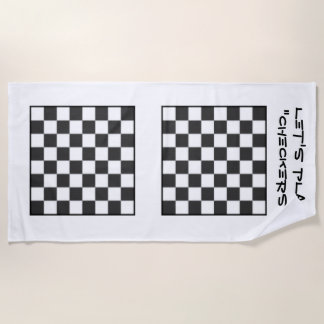 Jouons à la serviette de jeu - Checkers