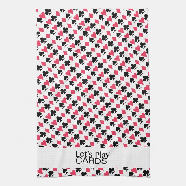Jouons aux cartes Serviette de cuisine (Vertical)