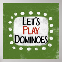 Jouons Dominoes Poster Wall Art