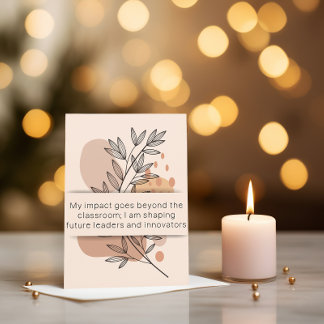 Jour 17 Affirmation de l'enseignant Carte santé me