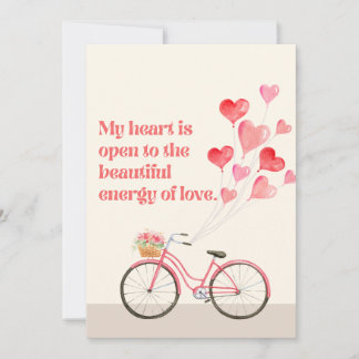 Jour 5 Manifeste de coeur Love Carte d'Affirmation