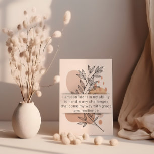 Jour 6 Affirmation de l'enseignant Carte quotidien