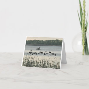 JOUR AU LAC "21ème CARTE D'ANNIVERSAIRE"