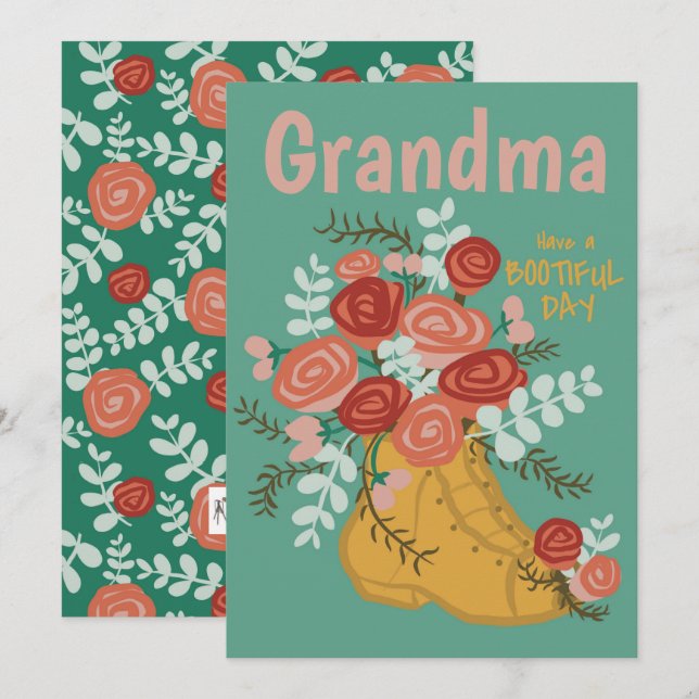Jour d'anniversaire personnalisable - Carte de voe (Devant / Derrière)