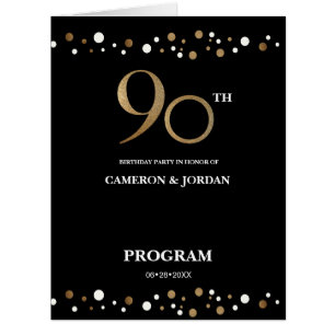 Jour de 90ème anniversaire conjoint programme d'or