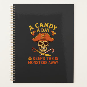 Jour de bonbons Halloween Pirate Crâne Canne