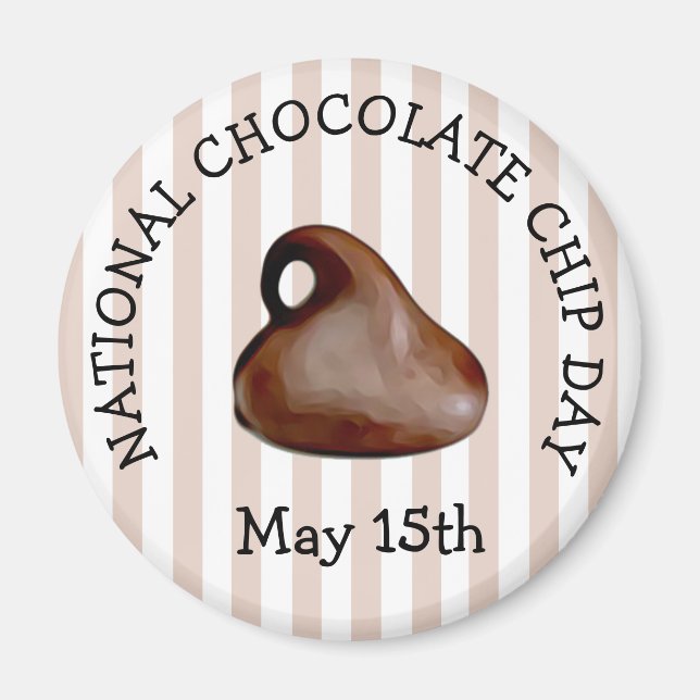 Jour de la chipe au chocolat 15 mai Magnet aliment (Devant)