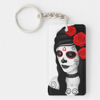 Jour de la fille morte avec des roses blancs
