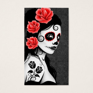 Jour de la fille morte de crâne de sucre - gris