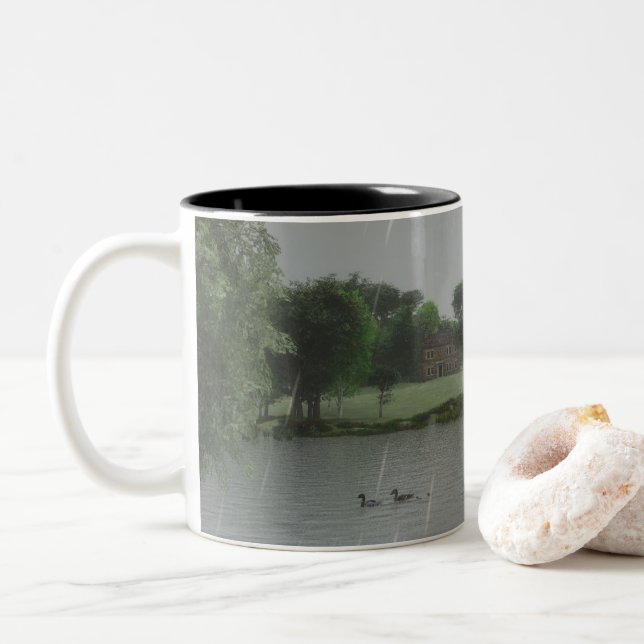Jour de la pluie au lac Mug (Avec donut)