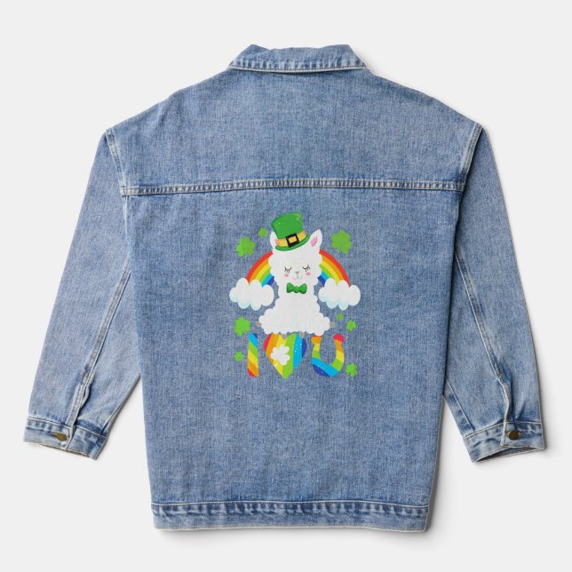 Jour de la Saint Patrick Je T'Aime Zen Llama I Hea (Verso)