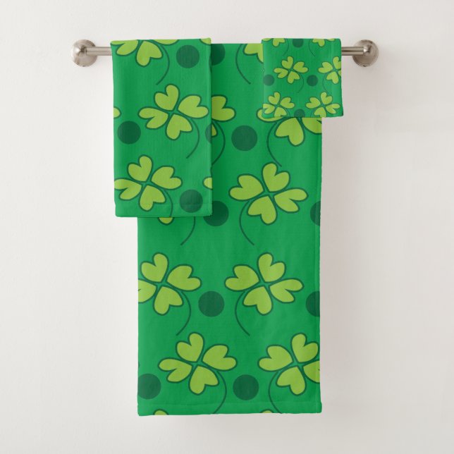 Jour de la Saint Patrick Vert quatre feuilles Clov (En situation)