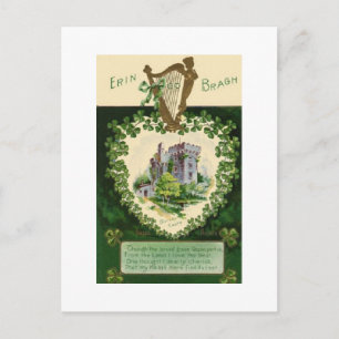 Jour de la Saint Patrick Vintage carte postale