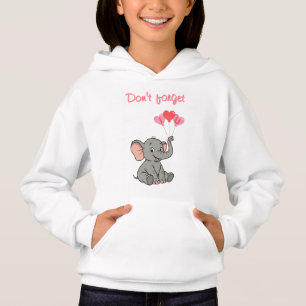 Jour de la Saint-Valentin éléphant mignon