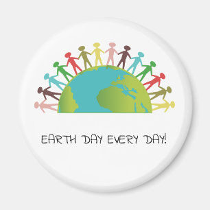 Jour de la terre chaque aimant de jour