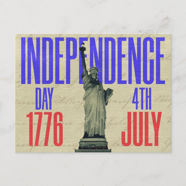 jour de l'indépendance 4 juillet Carte postale (Devant)