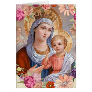 Jour de mères béni par catholique de Vierge Marie