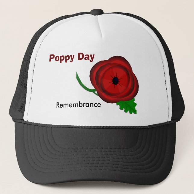 Jour de pavot, casquette de souvenir (Devant)