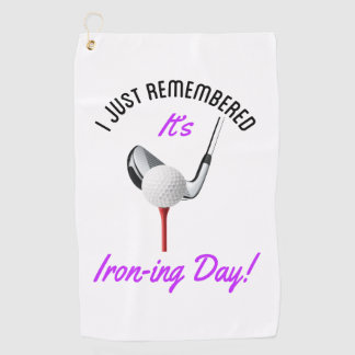 Jour de repassage Golf serviette