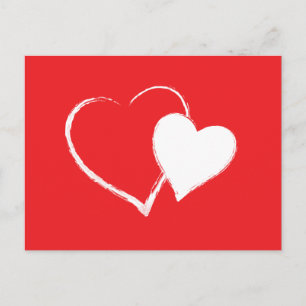 Jour de Saint Valentin, carte de voeux avec des co