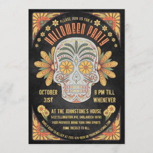 Jour des invitations mortes de partie de Halloween