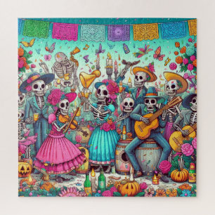 Jour des squelettes morts Puzzle