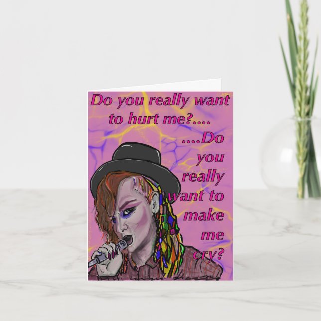 Jour des Valentines de la carte Boy George (Devant)
