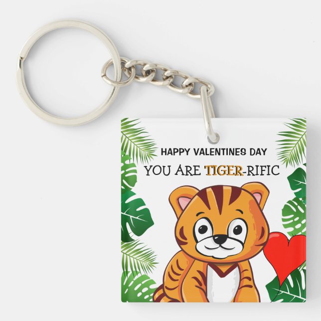 Jour des Valentines Tiger-rific pour enfants migno (Devant)