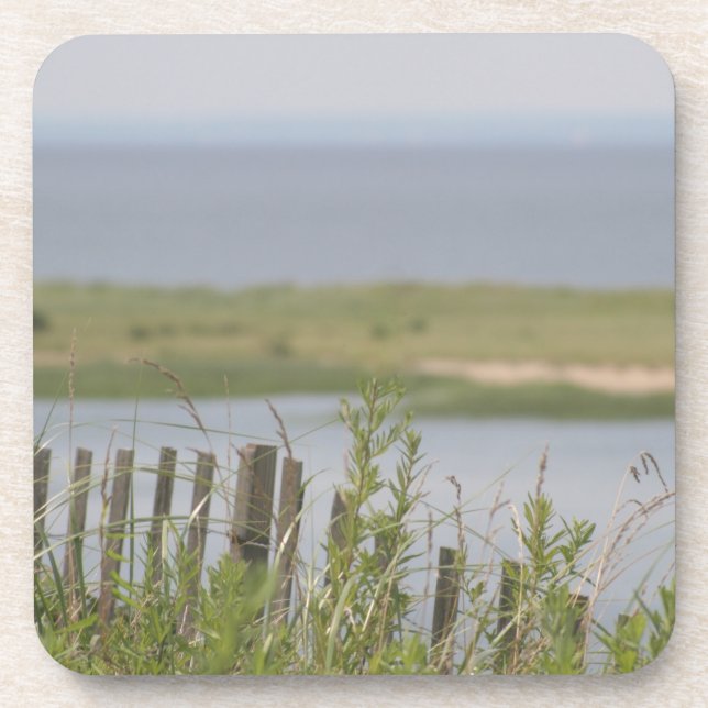 Jour d'été doux aux dessous de verre de plage (Devant)
