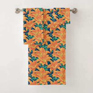 Jour d'Orange avec des Feuilles verts