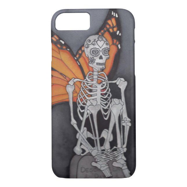 Jour du coque iphone mort 7/8 "Grave" (Dos)