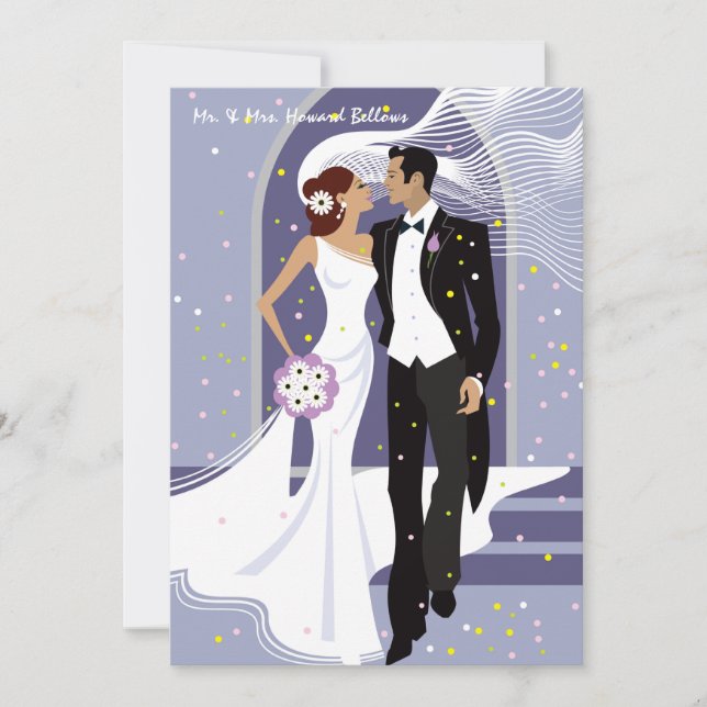 Jour du mariage - faire-part de mariage de (Devant)