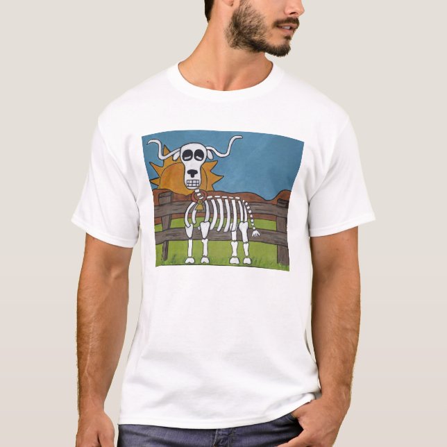 Jour du T-shirt mort de Longhorn (Devant)