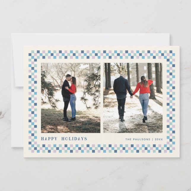 Jour férié Carte photo de vacances - Bleu (Devant)