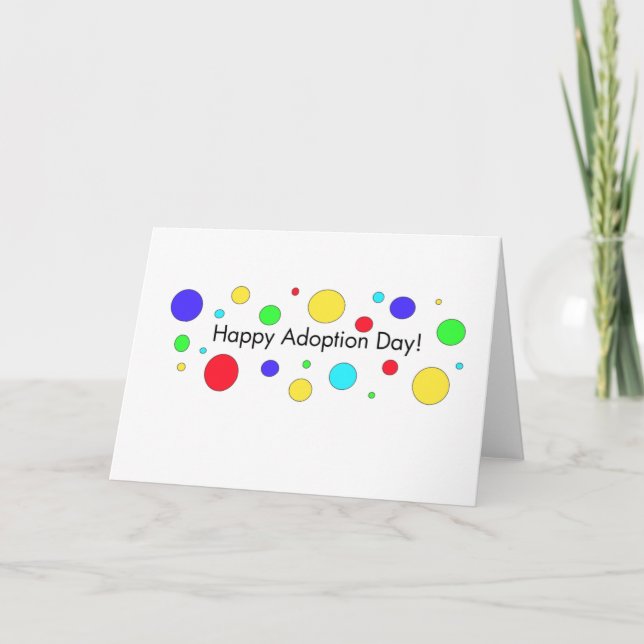 Jour heureux d'adoption ! Carte de voeux (Devant)