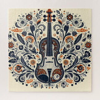 Jour national de violon Harmonie Puzzle avec l'art