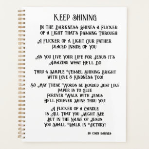 Jour Planner - Christian Planner avec poème origin