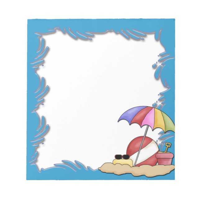 Jour Sur Le Bloc-Notes De Plage (Devant)