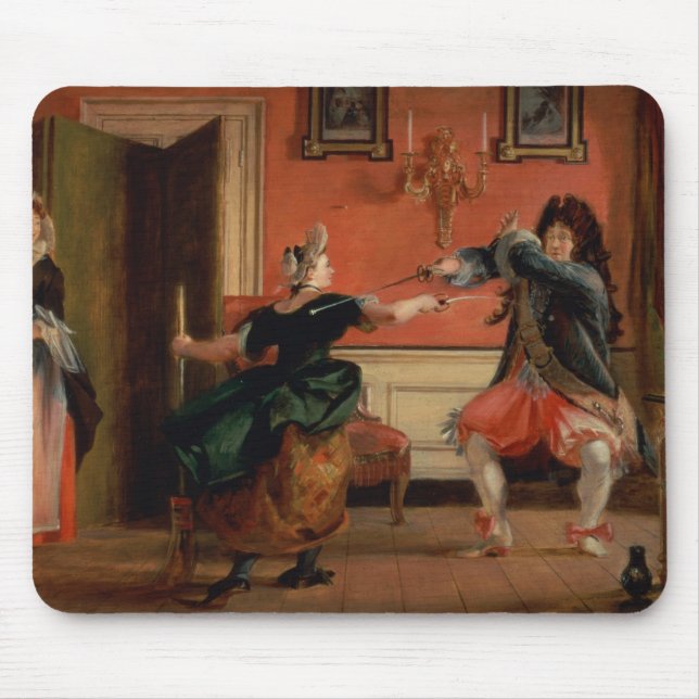 Jourdain Fences his Maid Mouse Pad (Front)