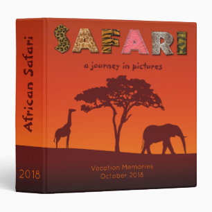 Journal africain de voyage de safari - classeur de