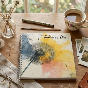 Journal aux aquarelles des pissenlits