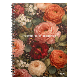 Journal botanique floral personnalisé pour la jour
