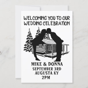 JOURNAL CABINE MARIAGE KISSING COUPLE INVITATIONS