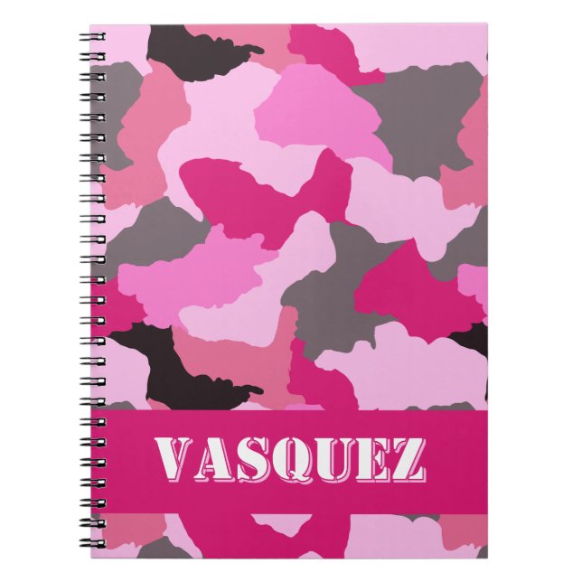 Journal Camo rose personnalisé (Devant)