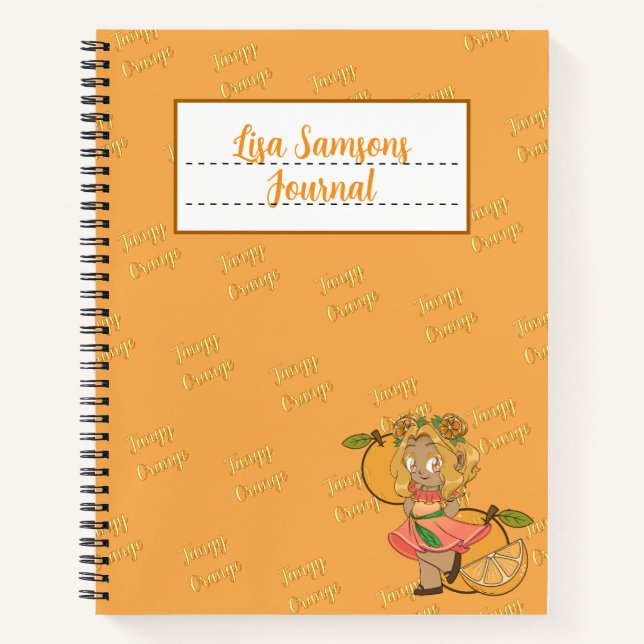 Journal Chibi Orange Mignon (Devant)