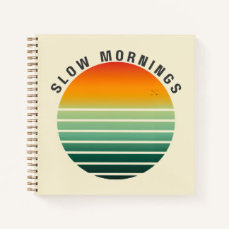Journal Coucher de Soleil Rétro – Écriture Cosy de