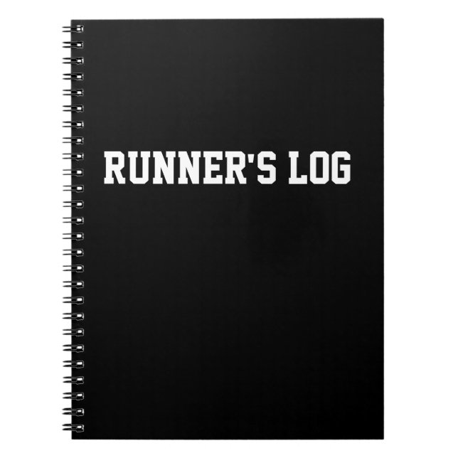 Journal courant de spirale de noir de carnet du (Devant)