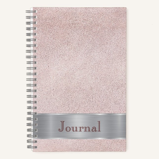 Journal d'apparence en cuir rose (Recto)