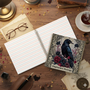 Journal Dark Academia Corbeau Gothique